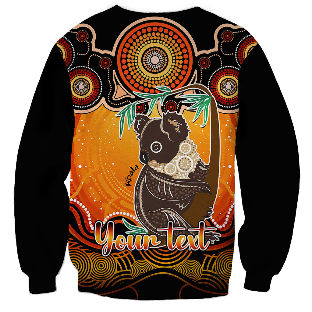 personalised-australia-cancer-koala-zodiac-sweatshirt-auz-astrology-aboriginal-red