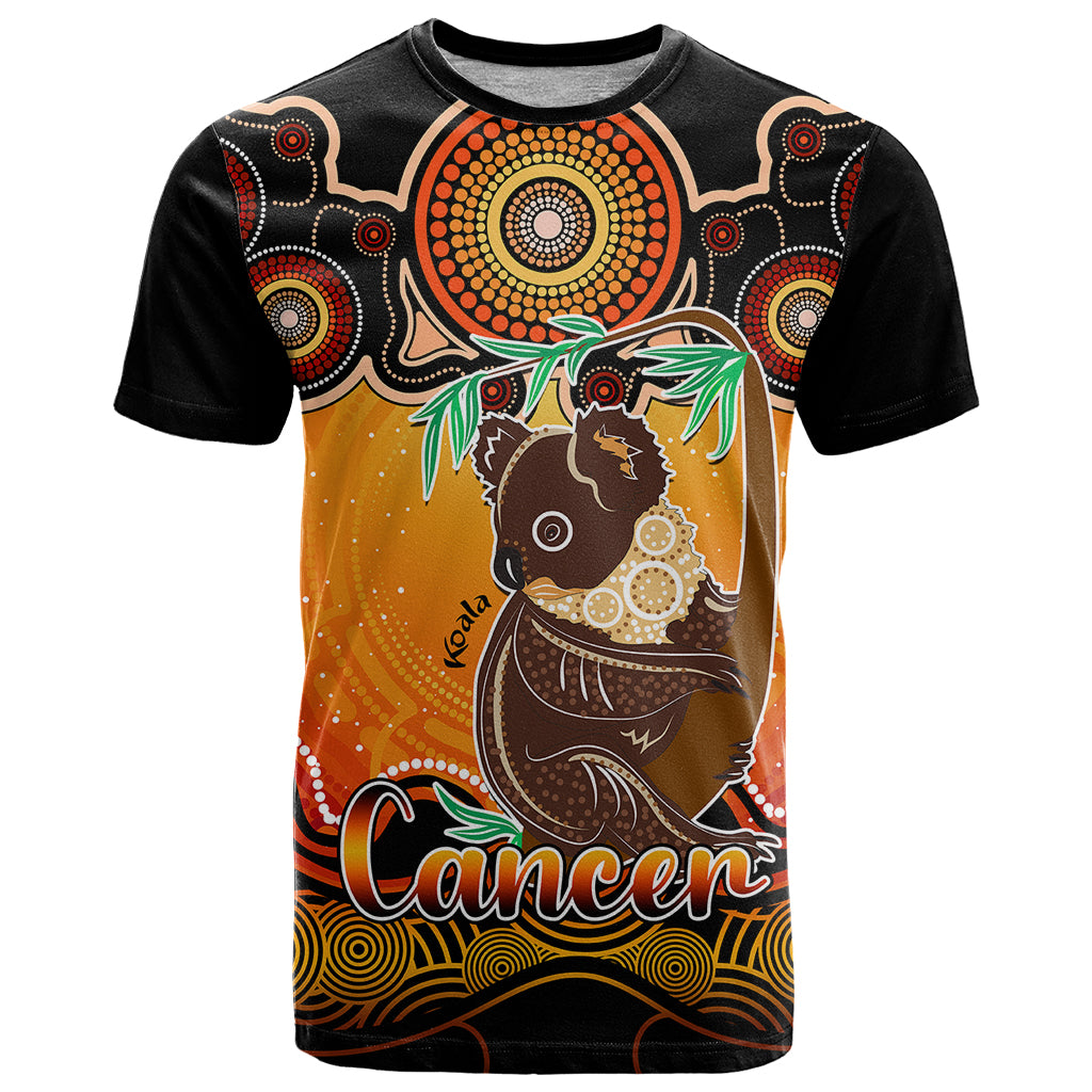 personalised-australia-cancer-koala-zodiac-t-shirt-auz-astrology-aboriginal-red