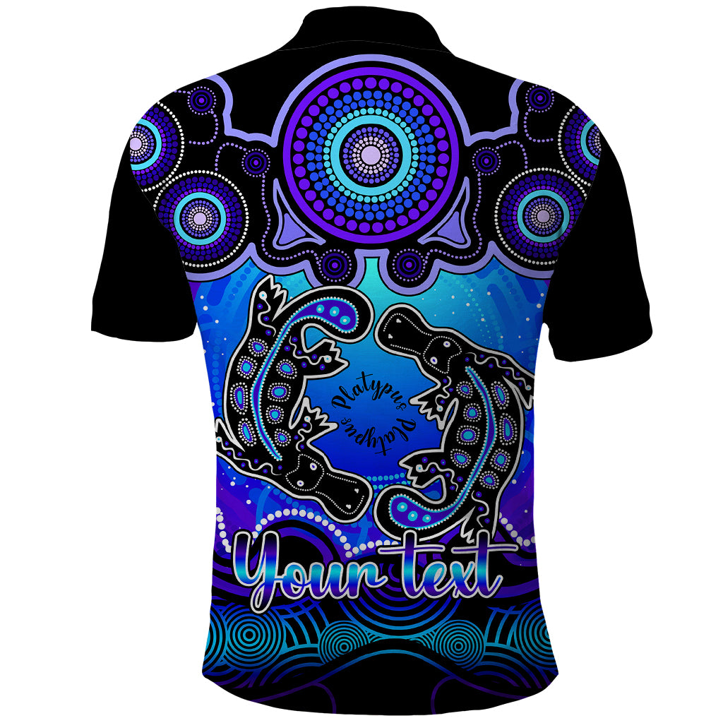 personalised-australia-pisces-platypus-zodiac-polo-shirt-auz-astrology-aboriginal-blue