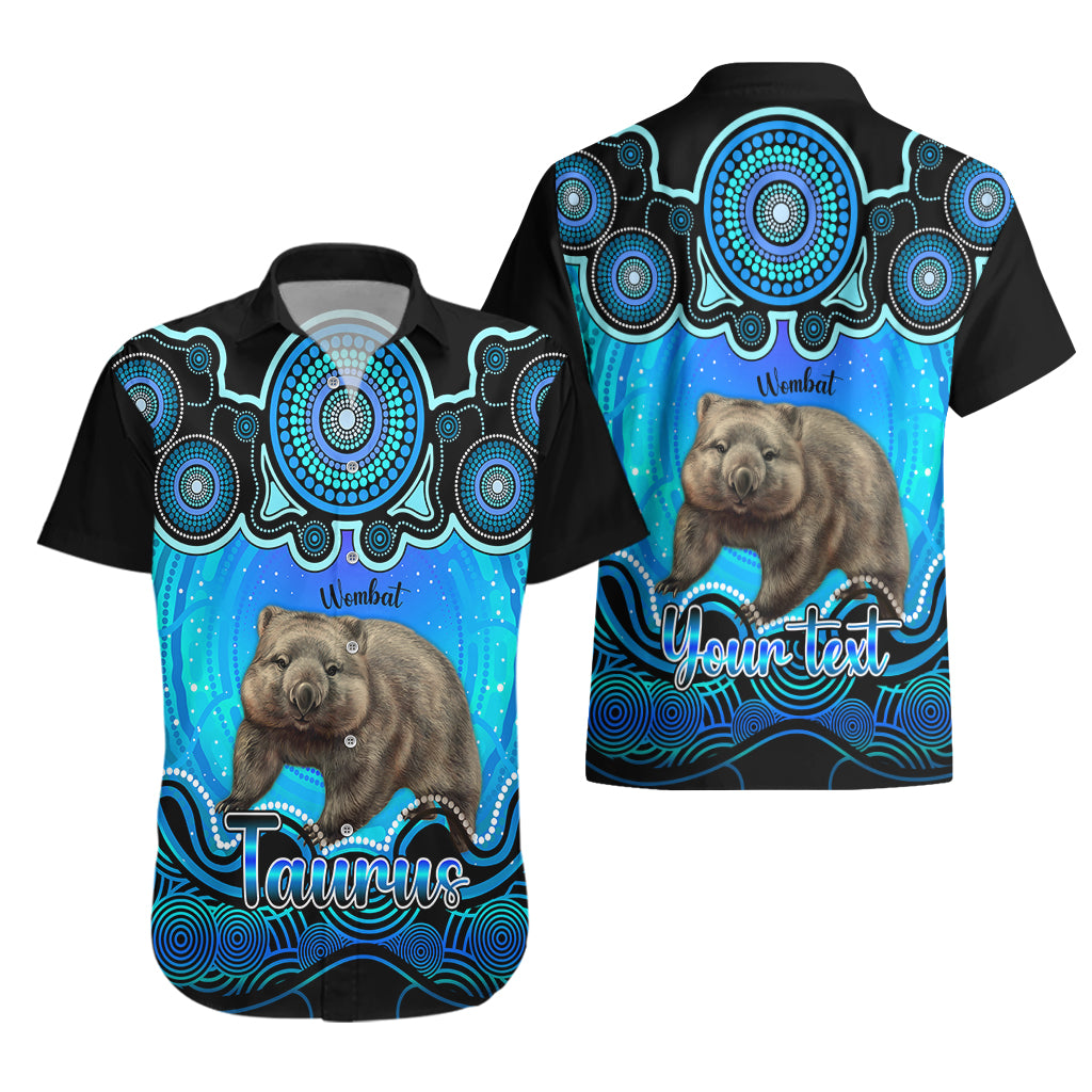 personalised-australia-taurus-wombat-zodiac-hawaiian-shirt-auz-astrology-aboriginal-aqua