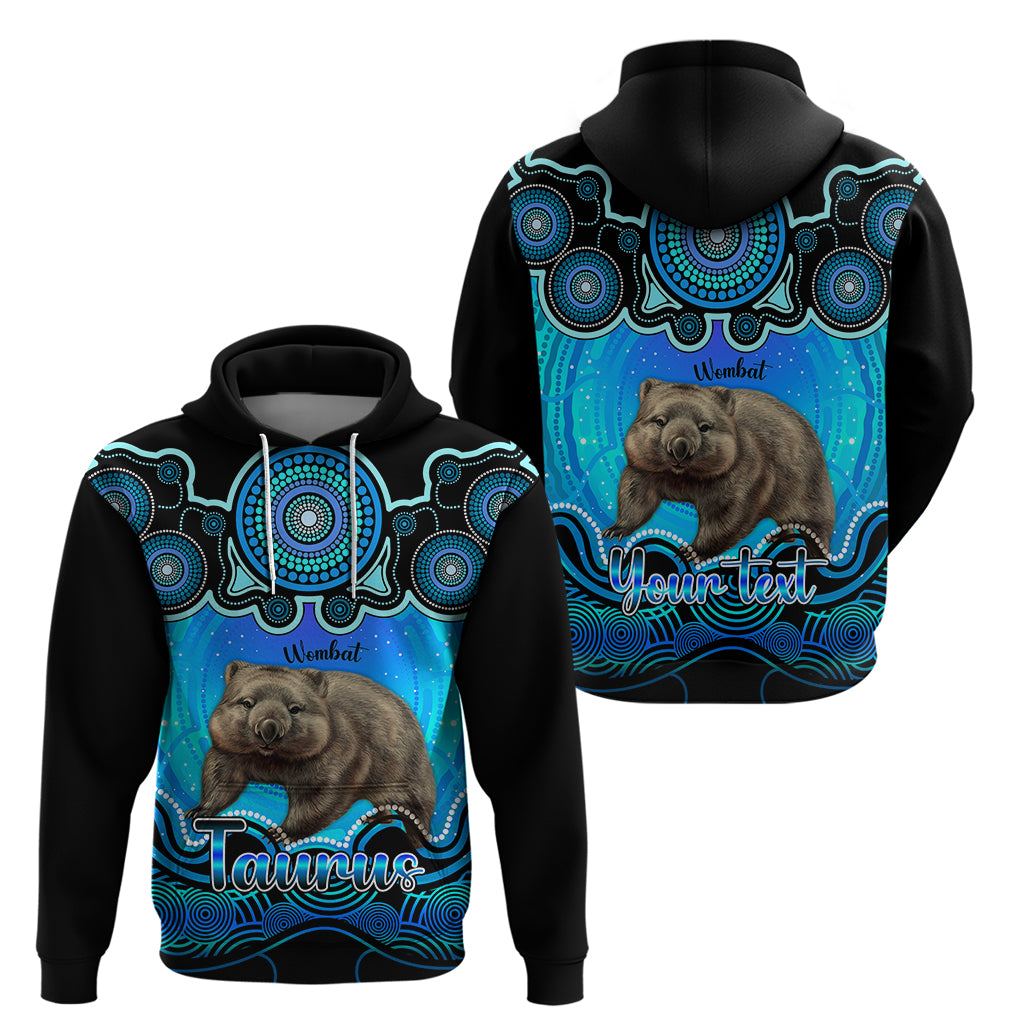 personalised-australia-taurus-wombat-zodiac-hoodie-auz-astrology-aboriginal-aqua