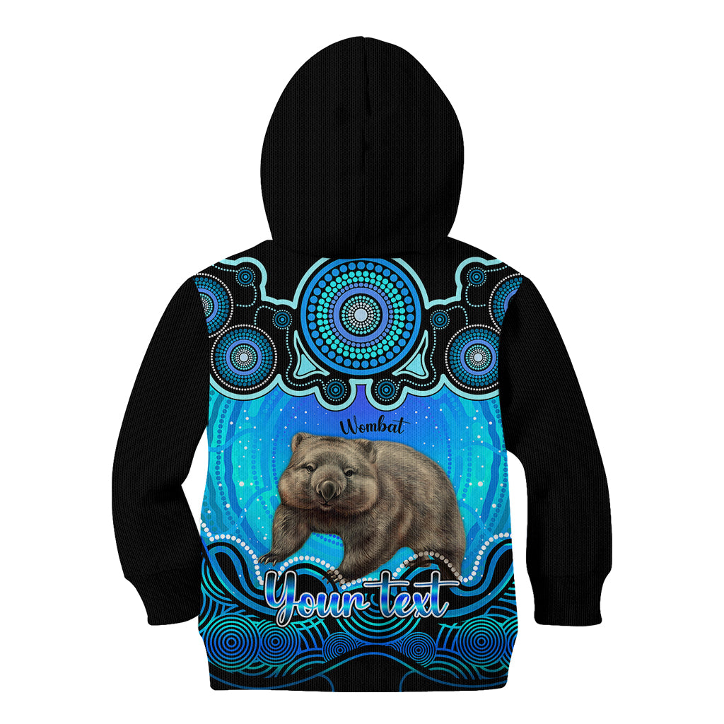 personalised-australia-taurus-wombat-zodiac-kid-hoodie-auz-astrology-aboriginal-aqua