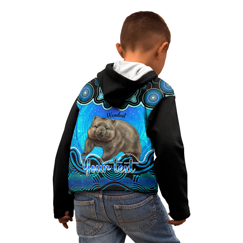 personalised-australia-taurus-wombat-zodiac-kid-hoodie-auz-astrology-aboriginal-aqua