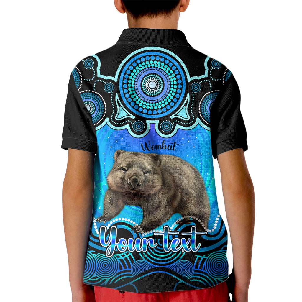 personalised-australia-taurus-wombat-zodiac-kid-polo-shirt-auz-astrology-aboriginal-aqua