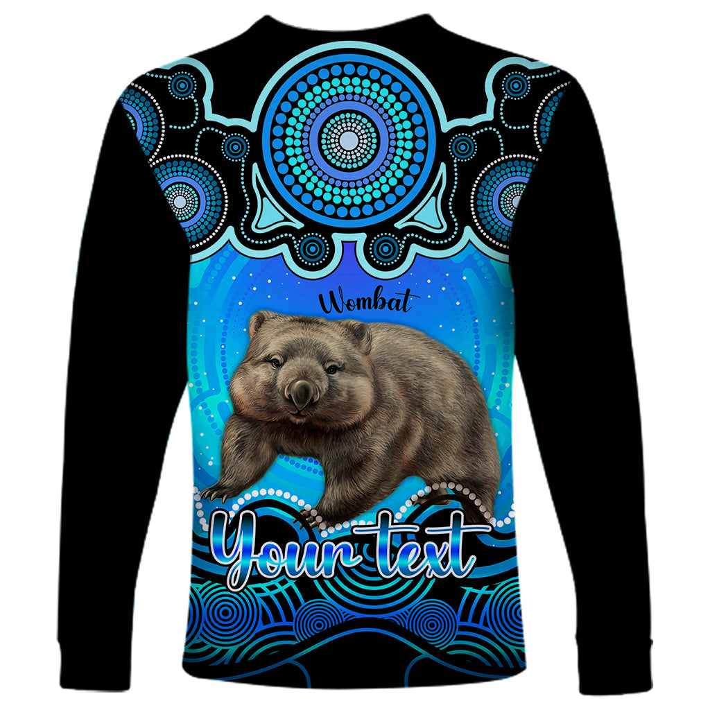 personalised-australia-taurus-wombat-zodiac-long-sleeve-shirt-auz-astrology-aboriginal-aqua