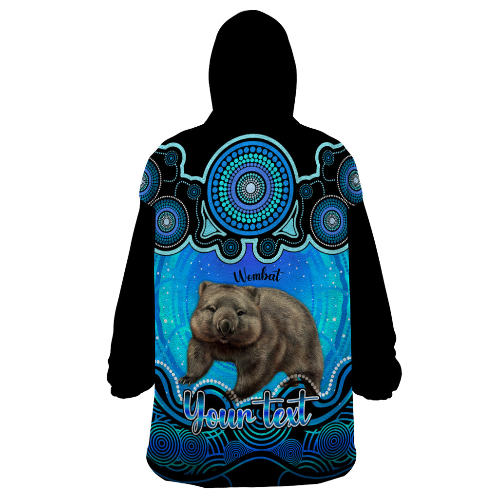 personalised-australia-taurus-wombat-zodiac-wearable-blanket-hoodie-auz-astrology-aboriginal-aqua