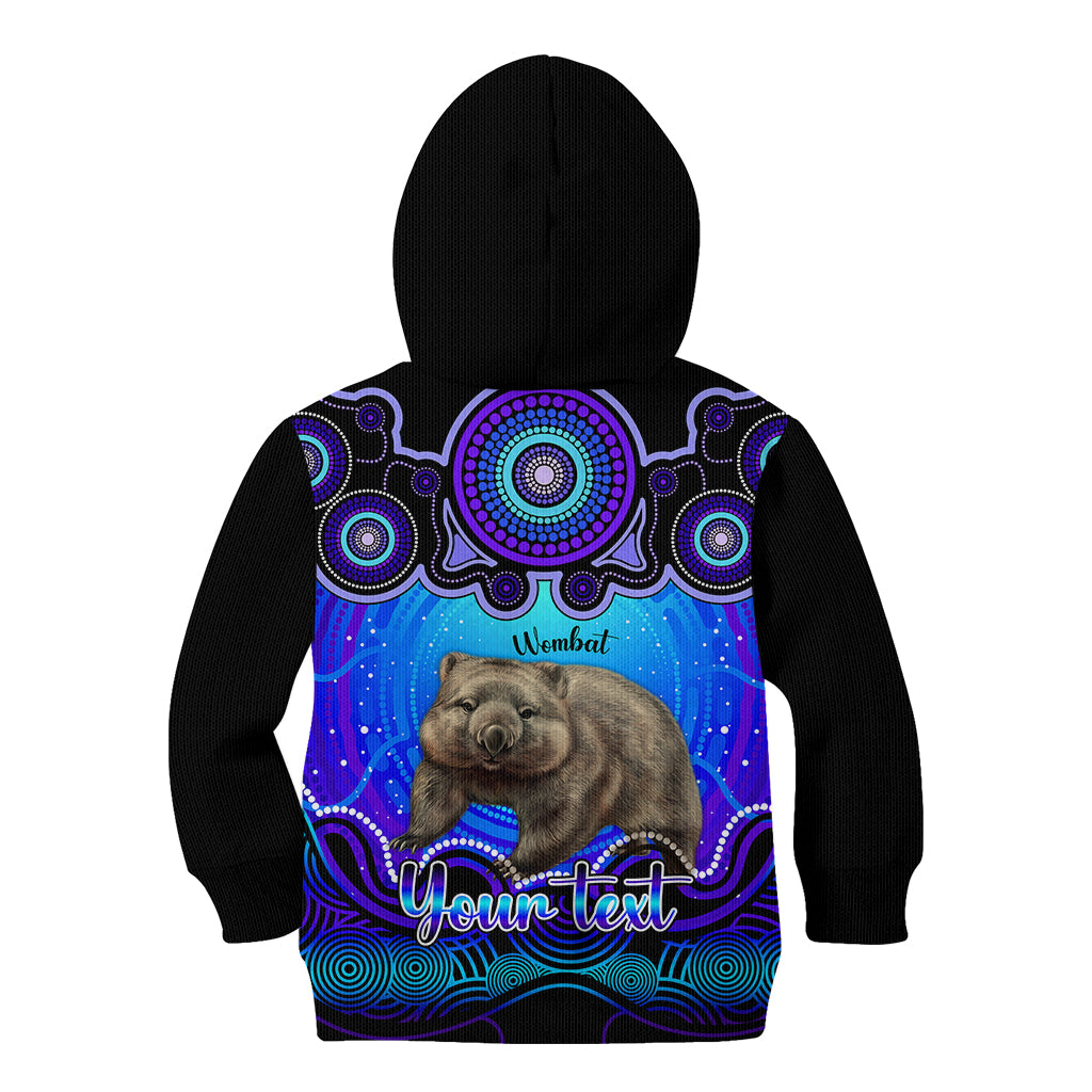 personalised-australia-taurus-wombat-zodiac-kid-hoodie-auz-astrology-aboriginal-blue