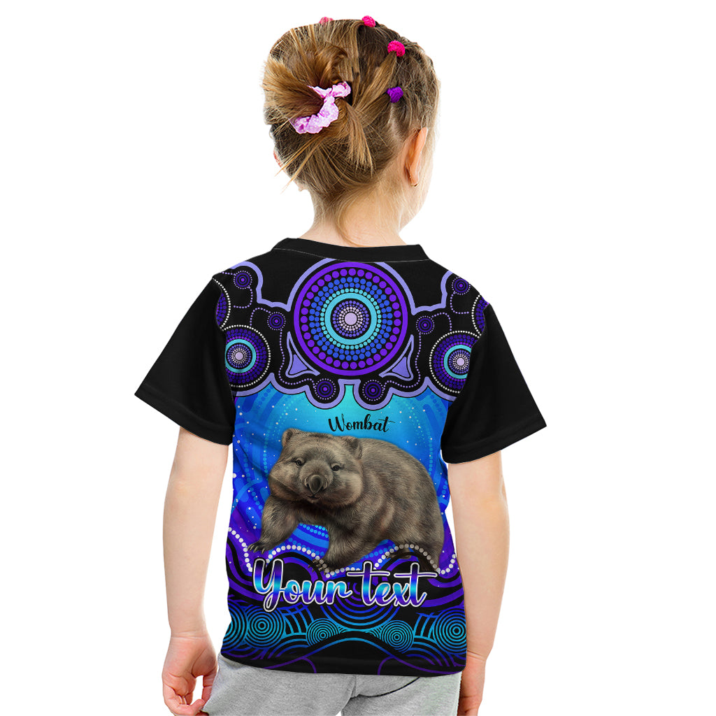 personalised-australia-taurus-wombat-zodiac-kid-t-shirt-auz-astrology-aboriginal-blue