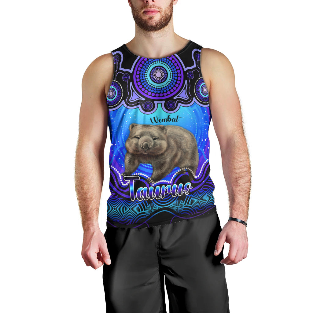 personalised-australia-taurus-wombat-zodiac-men-tank-top-auz-astrology-aboriginal-blue