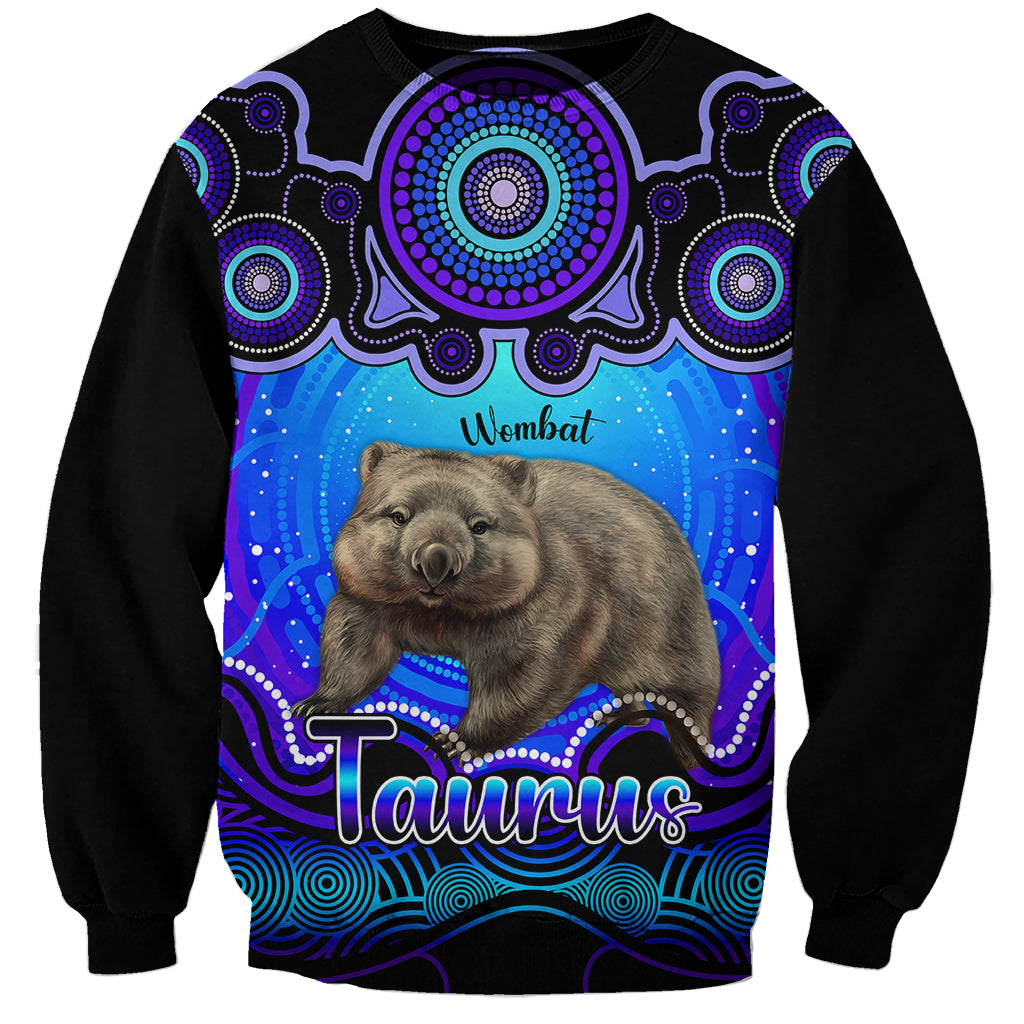 personalised-australia-taurus-wombat-zodiac-sweatshirt-auz-astrology-aboriginal-blue