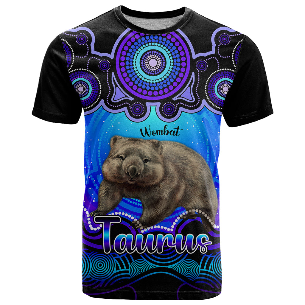 personalised-australia-taurus-wombat-zodiac-t-shirt-auz-astrology-aboriginal-blue