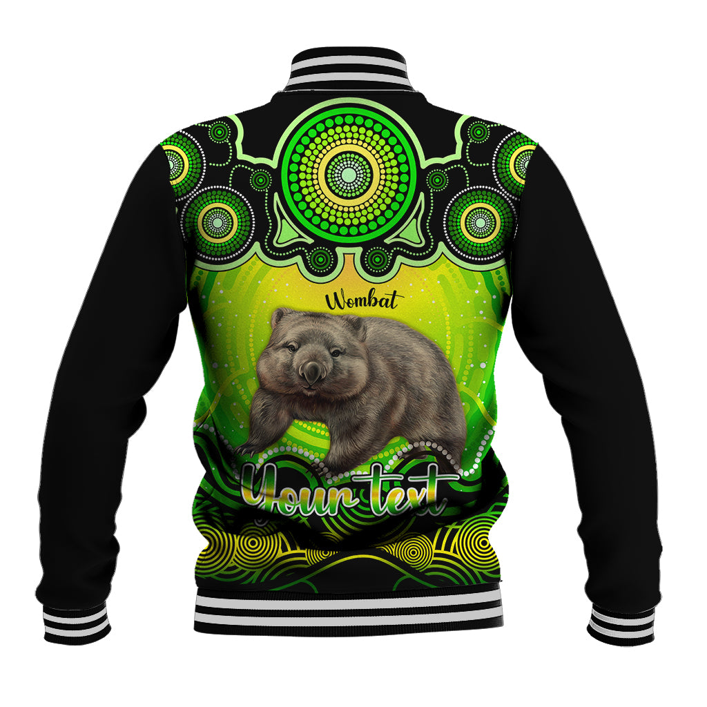 personalised-australia-taurus-wombat-zodiac-baseball-jacket-auz-astrology-aboriginal-green