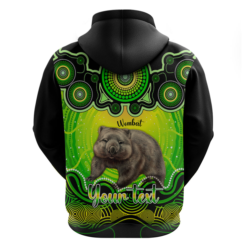 personalised-australia-taurus-wombat-zodiac-hoodie-auz-astrology-aboriginal-green