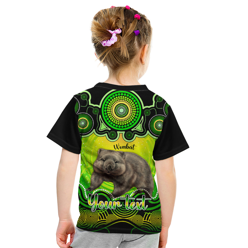 personalised-australia-taurus-wombat-zodiac-kid-t-shirt-auz-astrology-aboriginal-green