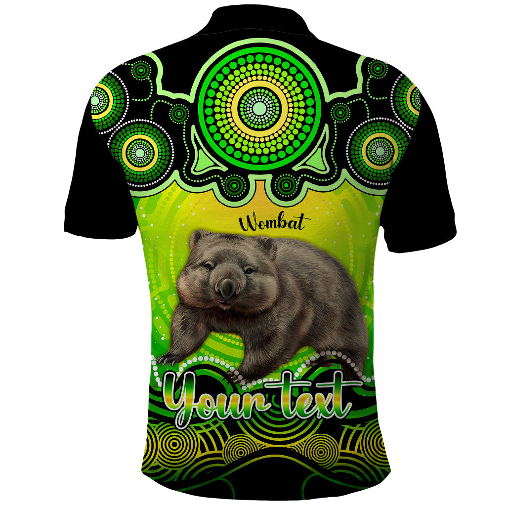 personalised-australia-taurus-wombat-zodiac-polo-shirt-auz-astrology-aboriginal-green