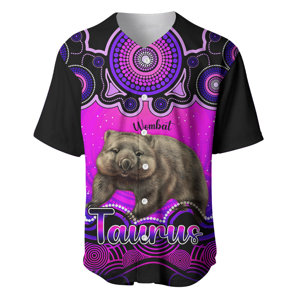 personalised-australia-taurus-wombat-zodiac-baseball-jersey-auz-astrology-aboriginal-magenta