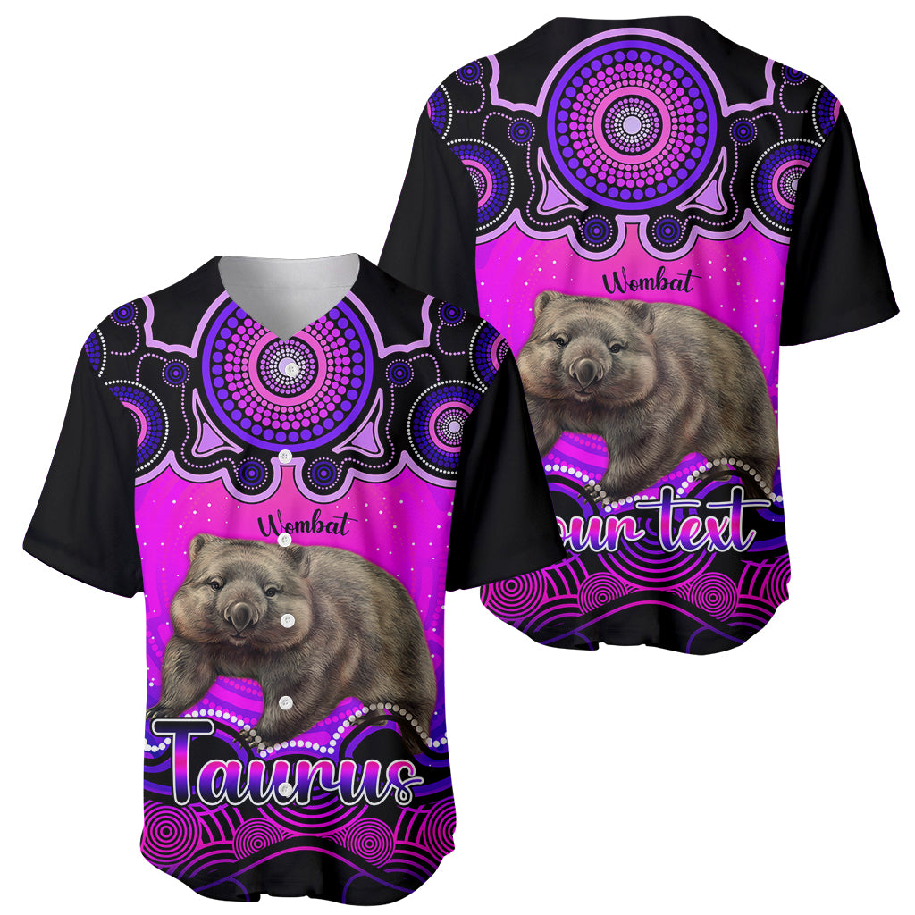 personalised-australia-taurus-wombat-zodiac-baseball-jersey-auz-astrology-aboriginal-magenta