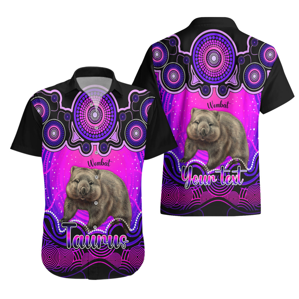 personalised-australia-taurus-wombat-zodiac-hawaiian-shirt-auz-astrology-aboriginal-magenta