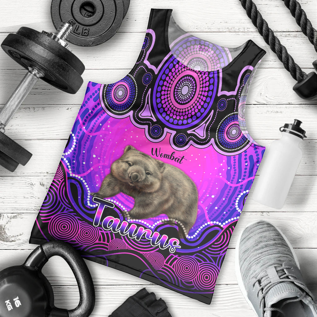 personalised-australia-taurus-wombat-zodiac-men-tank-top-auz-astrology-aboriginal-magenta