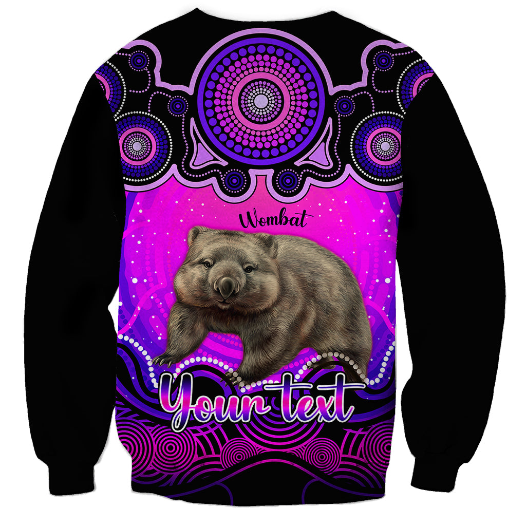 personalised-australia-taurus-wombat-zodiac-sweatshirt-auz-astrology-aboriginal-magenta