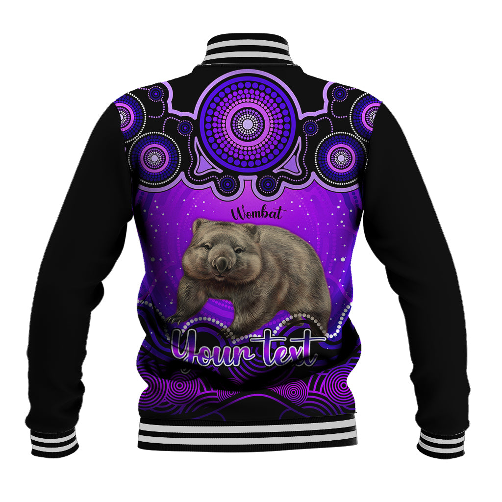 personalised-australia-taurus-wombat-zodiac-baseball-jacket-auz-astrology-aboriginal-purple