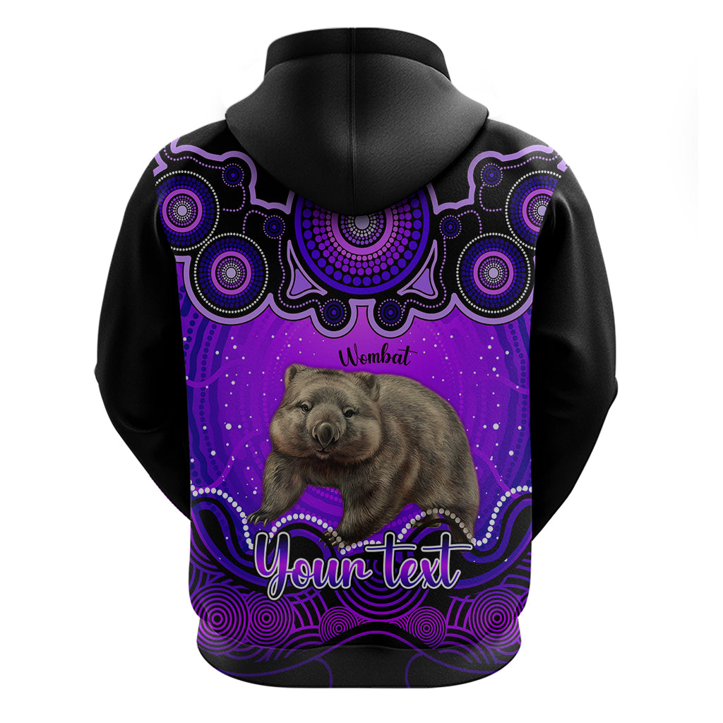 personalised-australia-taurus-wombat-zodiac-hoodie-auz-astrology-aboriginal-purple