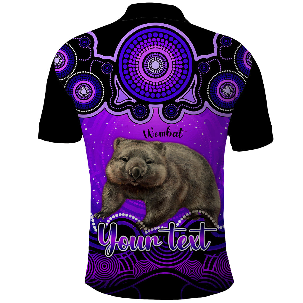 personalised-australia-taurus-wombat-zodiac-polo-shirt-auz-astrology-aboriginal-purple