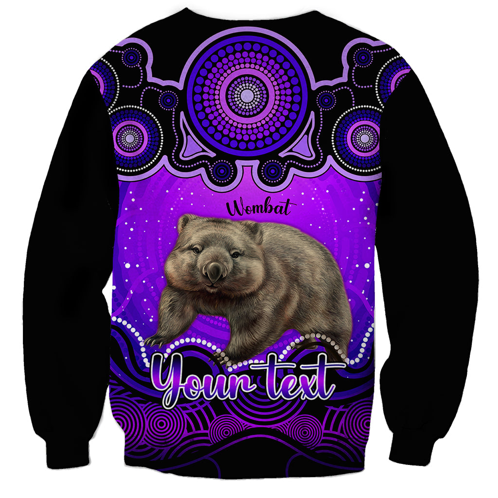 personalised-australia-taurus-wombat-zodiac-sweatshirt-auz-astrology-aboriginal-purple