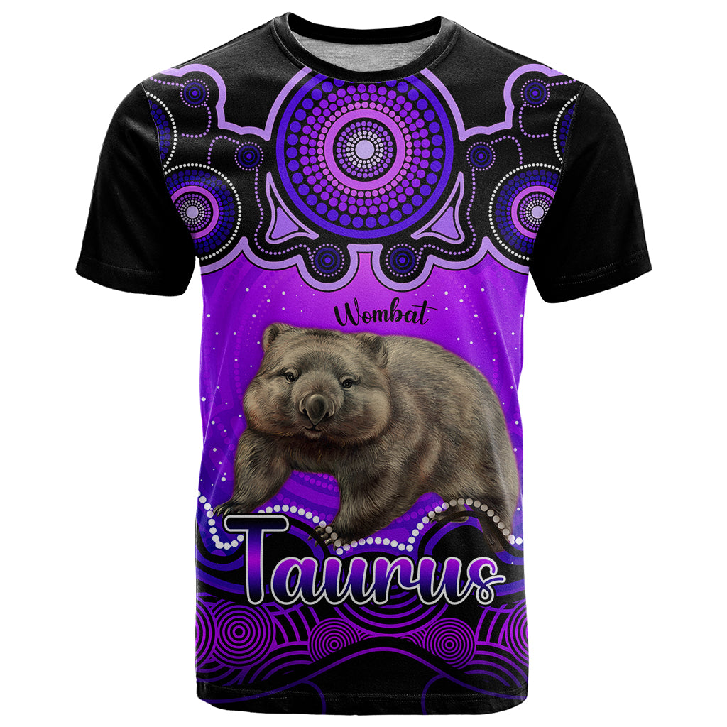 personalised-australia-taurus-wombat-zodiac-t-shirt-auz-astrology-aboriginal-purple