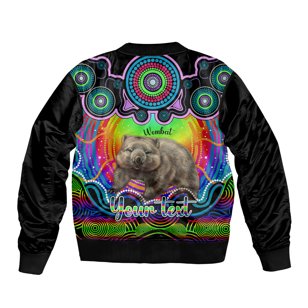 personalised-australia-taurus-wombat-zodiac-bomber-jacket-auz-astrology-aboriginal-rainbow