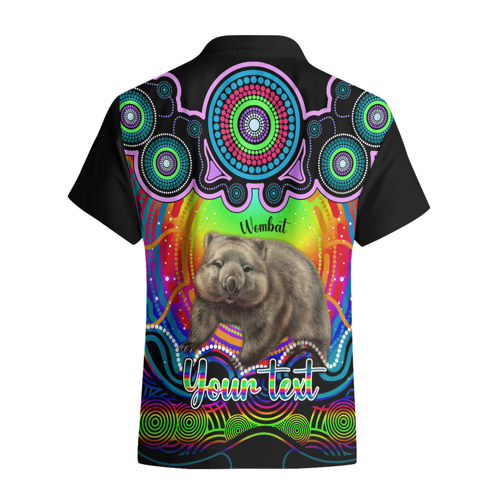 personalised-australia-taurus-wombat-zodiac-hawaiian-shirt-auz-astrology-aboriginal-rainbow