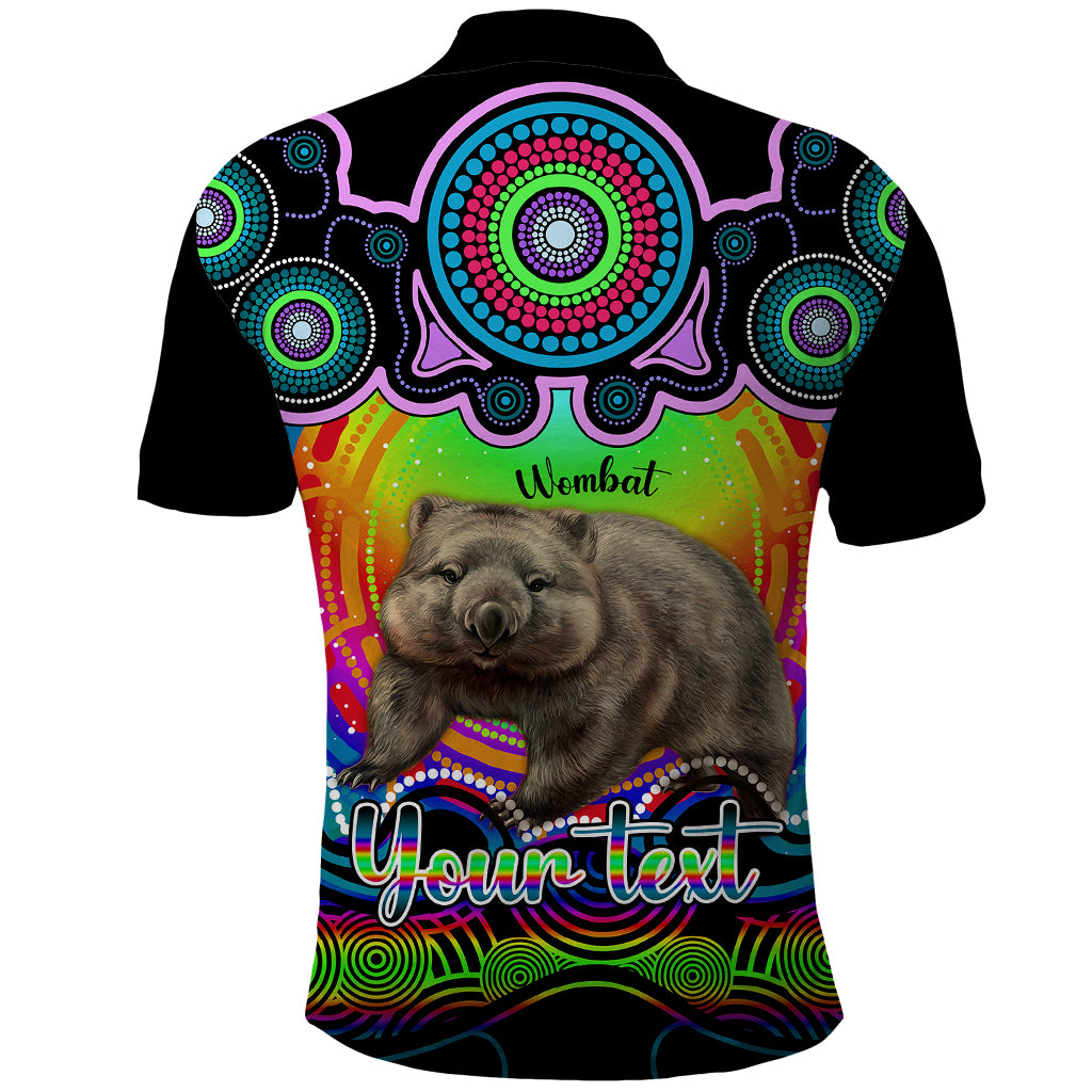 personalised-australia-taurus-wombat-zodiac-polo-shirt-auz-astrology-aboriginal-rainbow