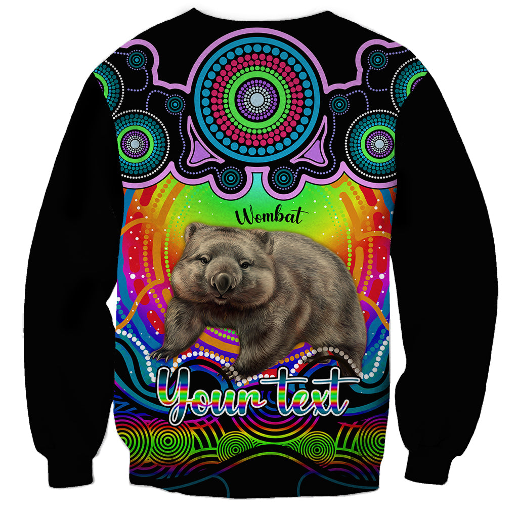 personalised-australia-taurus-wombat-zodiac-sweatshirt-auz-astrology-aboriginal-rainbow