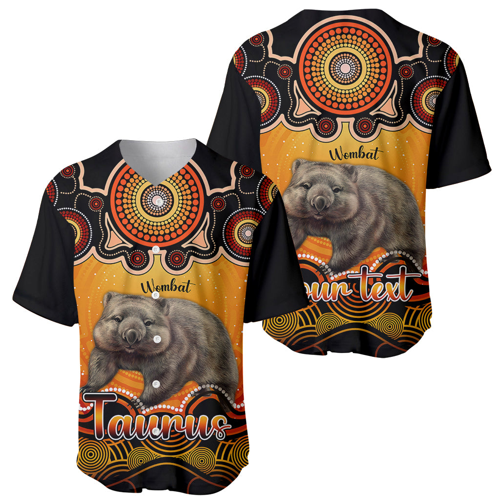 personalised-australia-taurus-wombat-zodiac-baseball-jersey-auz-astrology-aboriginal-red