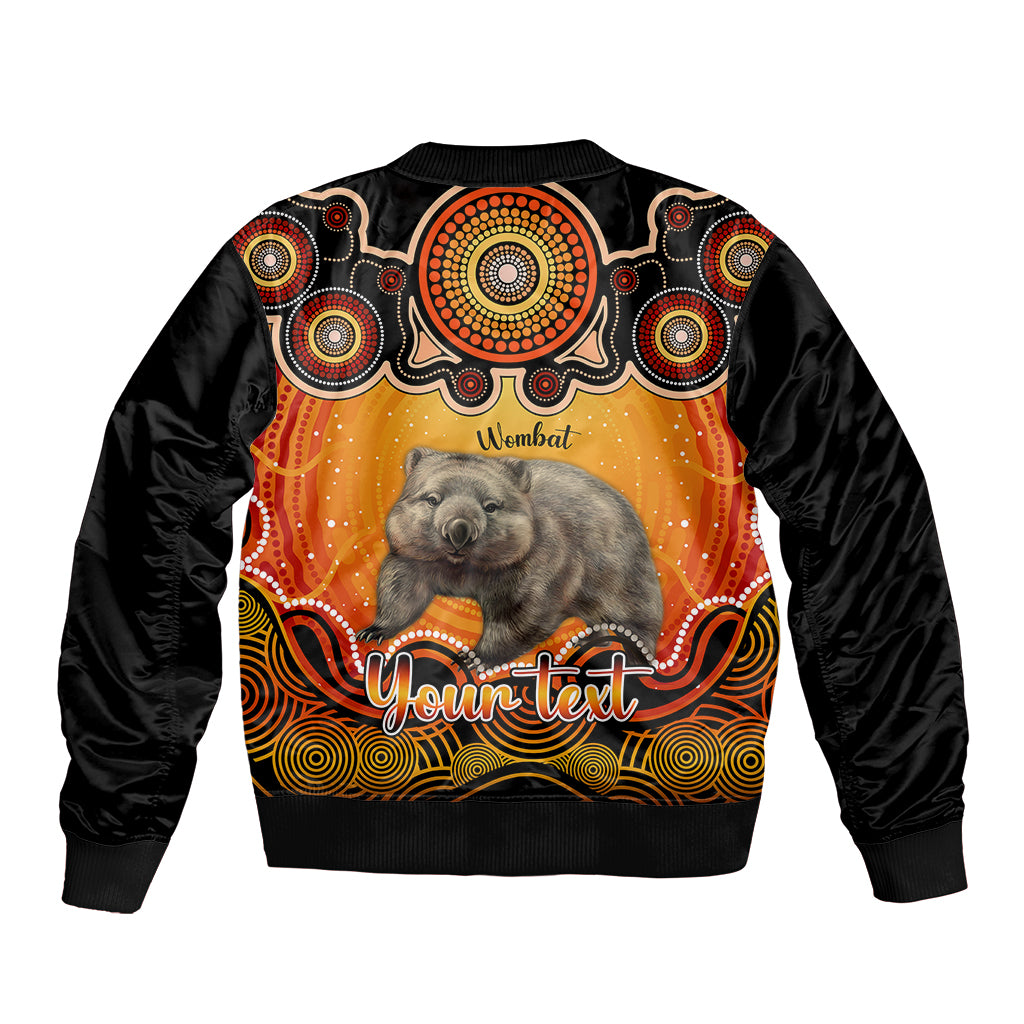 personalised-australia-taurus-wombat-zodiac-bomber-jacket-auz-astrology-aboriginal-red