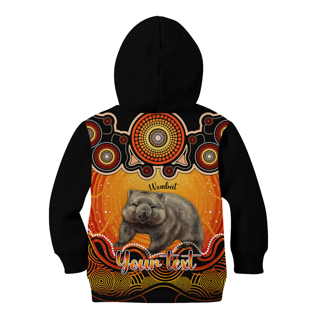 personalised-australia-taurus-wombat-zodiac-kid-hoodie-auz-astrology-aboriginal-red