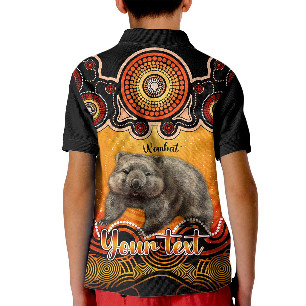 personalised-australia-taurus-wombat-zodiac-kid-polo-shirt-auz-astrology-aboriginal-red