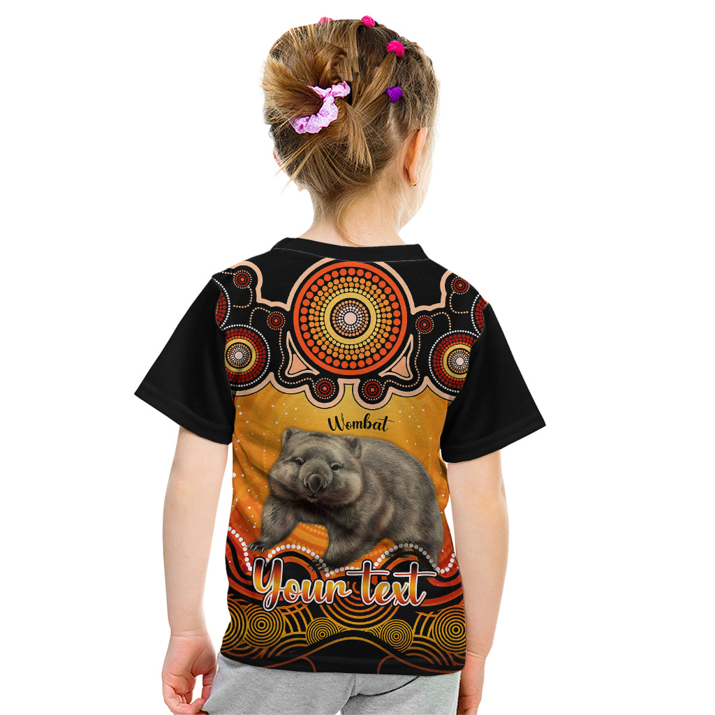 personalised-australia-taurus-wombat-zodiac-kid-t-shirt-auz-astrology-aboriginal-red