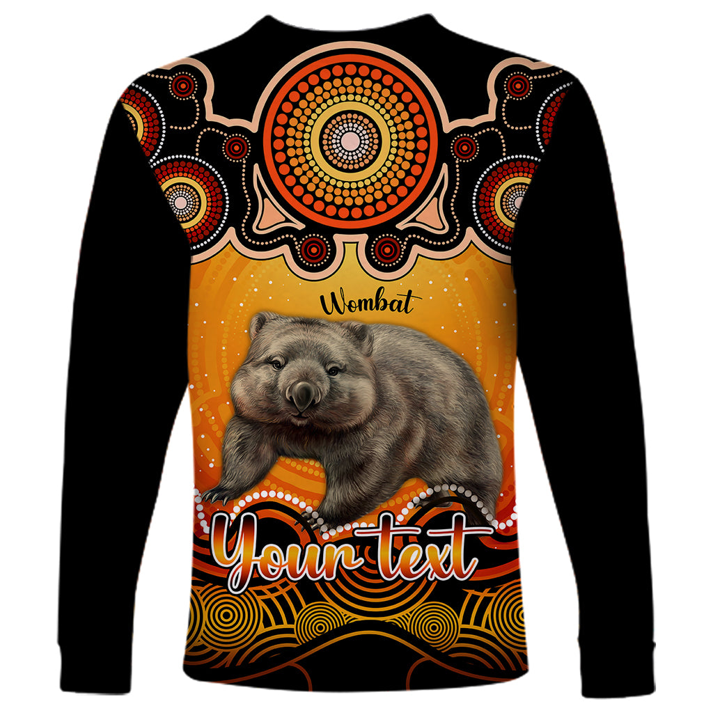 personalised-australia-taurus-wombat-zodiac-long-sleeve-shirt-auz-astrology-aboriginal-red