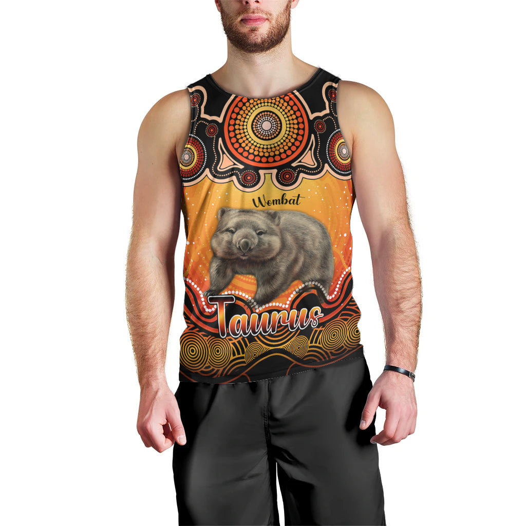 personalised-australia-taurus-wombat-zodiac-men-tank-top-auz-astrology-aboriginal-red