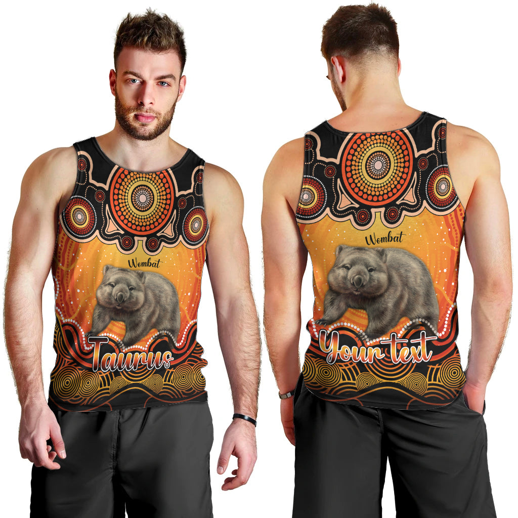 personalised-australia-taurus-wombat-zodiac-men-tank-top-auz-astrology-aboriginal-red