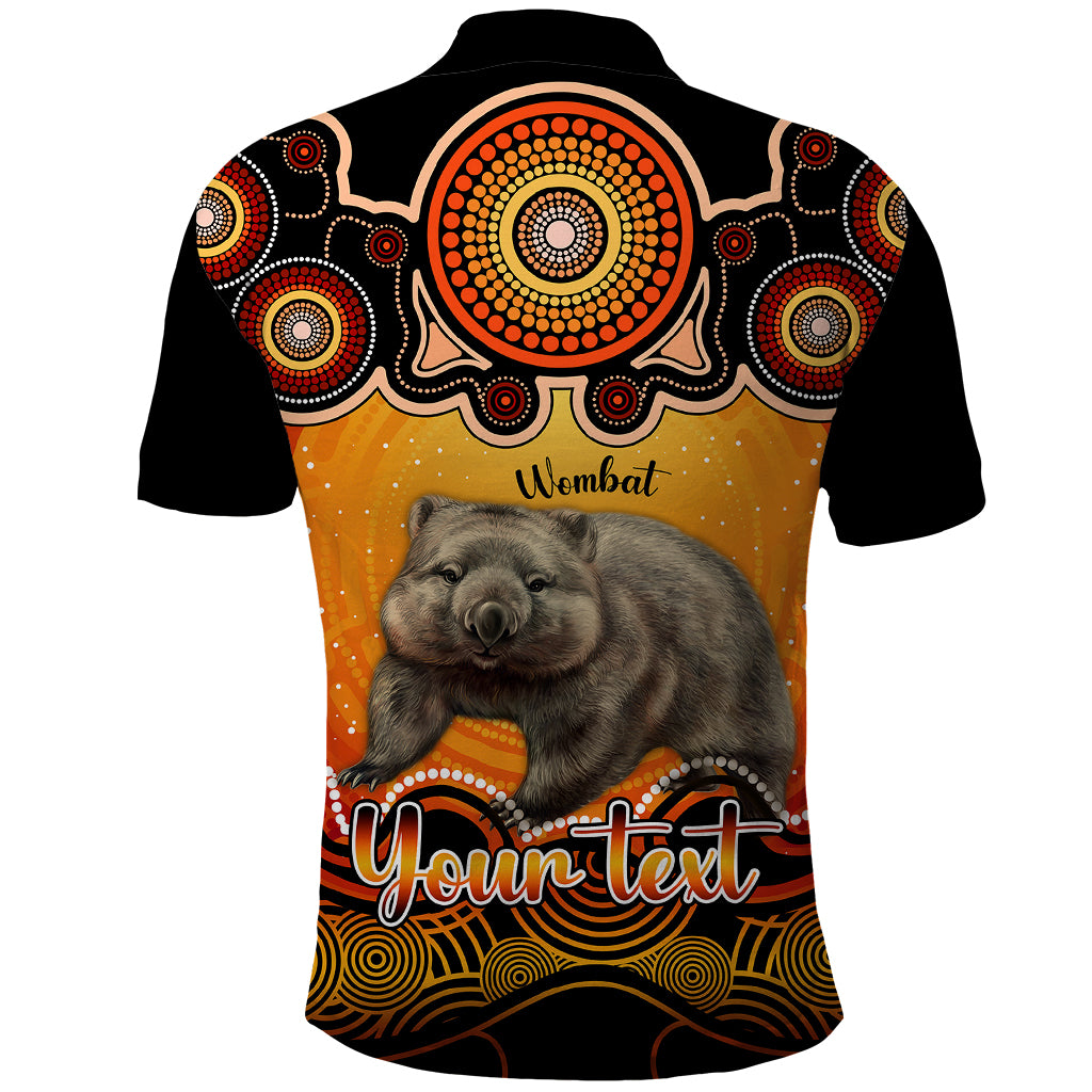 personalised-australia-taurus-wombat-zodiac-polo-shirt-auz-astrology-aboriginal-red