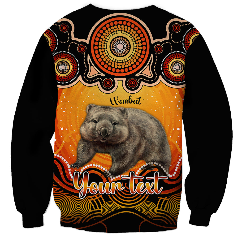 personalised-australia-taurus-wombat-zodiac-sweatshirt-auz-astrology-aboriginal-red