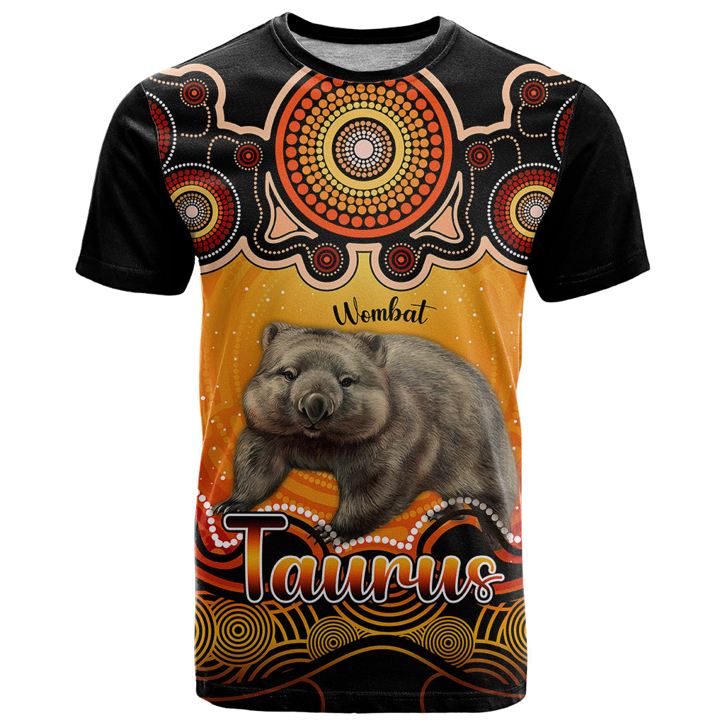 personalised-australia-taurus-wombat-zodiac-t-shirt-auz-astrology-aboriginal-red