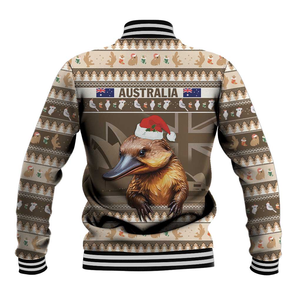 Aussie Platypus Baseball Jacket Merry Christmas