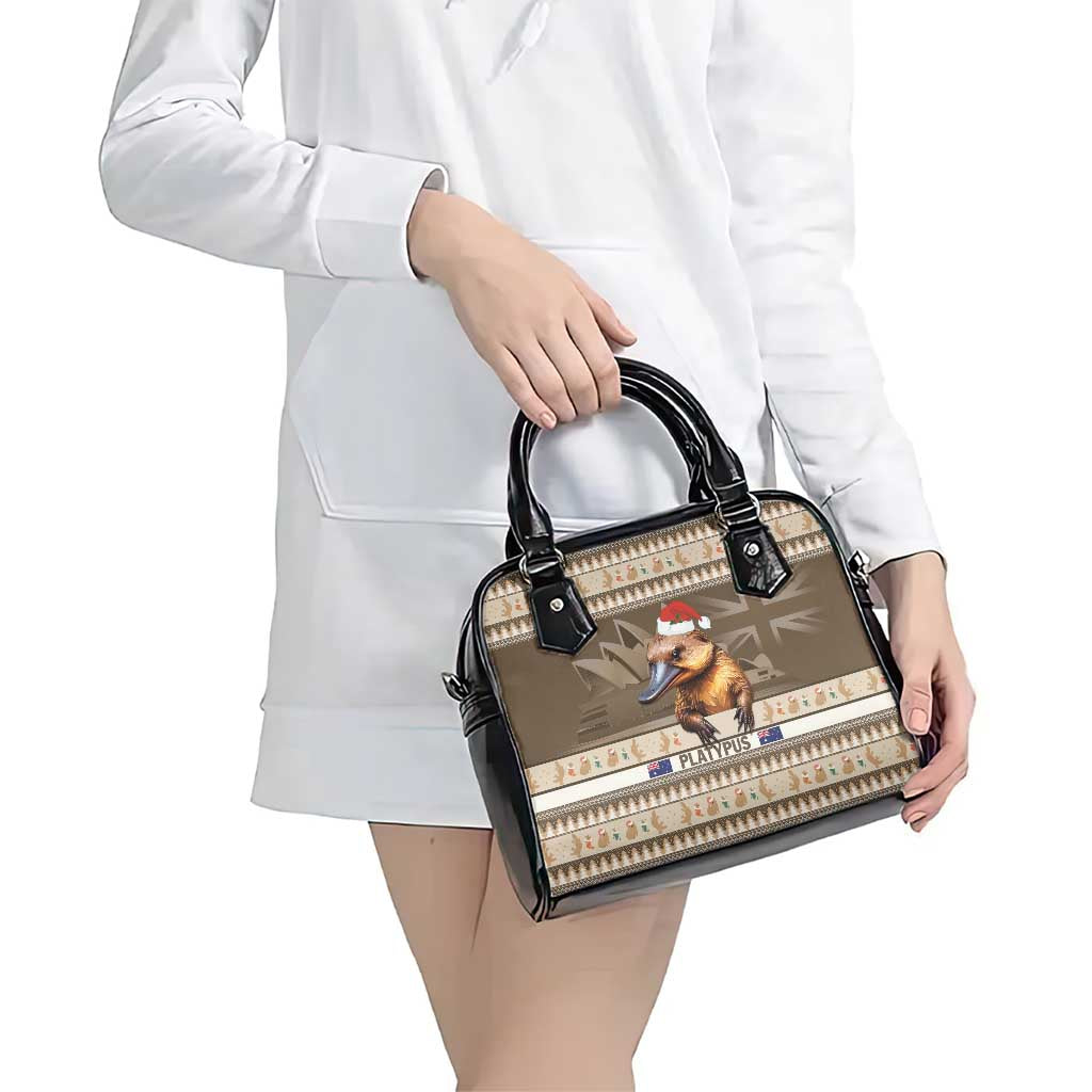 Aussie Platypus Shoulder Handbag Merry Christmas