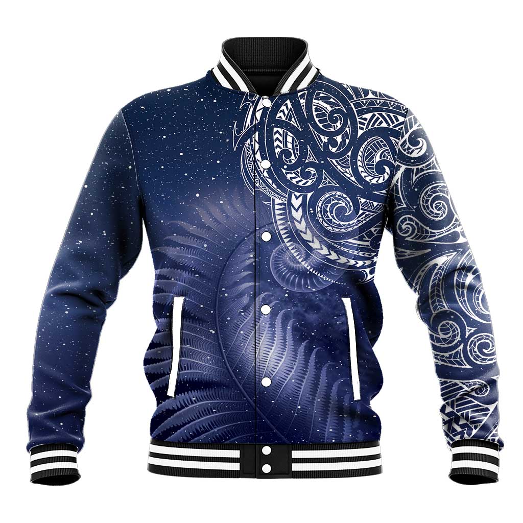 New Zealand Galaxy Fern Baseball Jacket