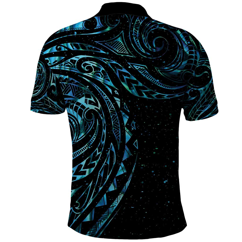 New Zealand Tribal Tattoo Polo Shirt With Matariki Art