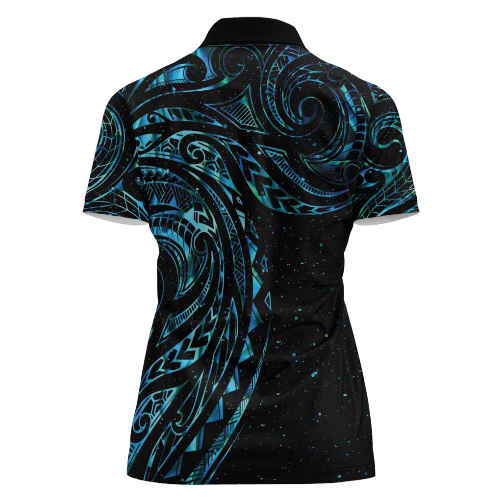 New Zealand Tribal Tattoo Women Polo Shirt With Matariki Art