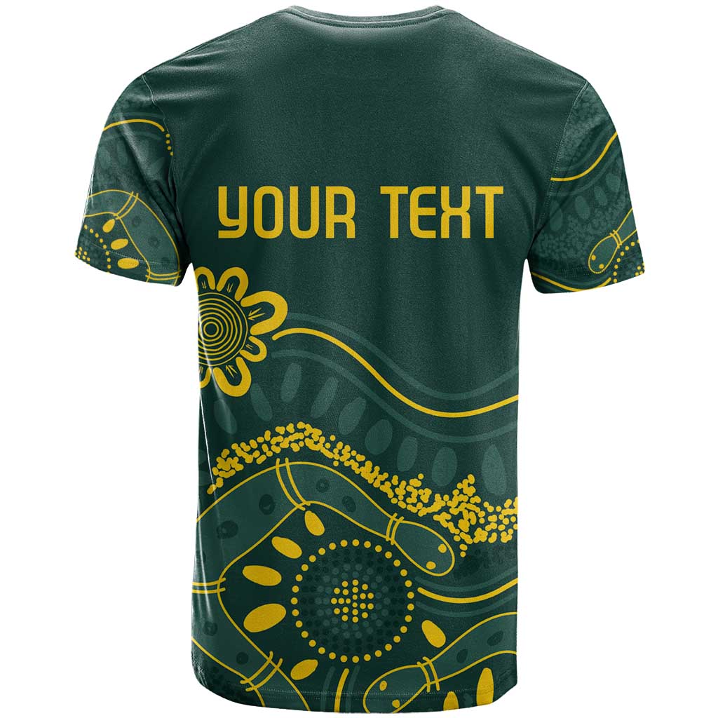 Personalised Australia Dragons Boat T Shirt Aussie Aboriginal Dot Style